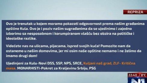 TOTALNI RAT MEĐU BLOKADERIMA U KULI POKAZUJE SVU ISTINU O NJIMA: Mrze se, oči bi jedni drugima povadili i bore se isključvo za fotelje!