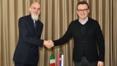 PETAR PETKOVIĆ, DIREKTOR KANCELARIJE ZA KIM, SASTAO SE SA LUKOM GORIJEM, AMBASADOROM ITALIJE: Srdačan i prijateljski razgovor