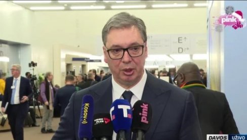 ВУЧИЋ ИЗ ДАВОСА О ЦАРИНАМА: Велики се препуцавају, ми мали страдамо, чека се говор Трампа