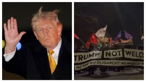 TRAMPE, NISI DOBRODOŠAO Nasilni protesti uoči dolaska predsednika SAD u Davos (VIDEO)