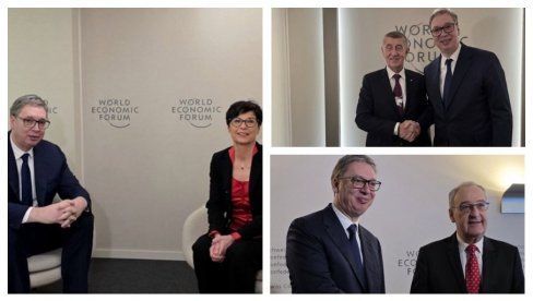 VUČIĆ U DAVOSU: Brojni susreti sa svetskim zvaničnicima