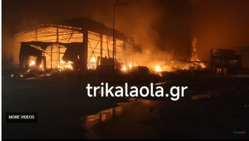 ИМА МРТВИХ У СТРАВИЧНОМ ПОЖАРУ У ГРЧКОЈ: Гори позната фабрика, велики број повређених, има и несталих (ВИДЕО)