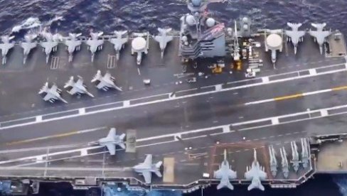 РАТ КУЦА НА ВРАТА: Трампова армада стигла на Блиски исток - амерички носач авиона и ратни бродови пред капијама Ирана (ФОТО/ВИДЕО)