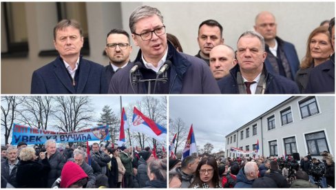 VUČIĆ U VELIKOJ DRENOVI Obratio se okupljenim građanima: Boriću se za vas (VIDEO)