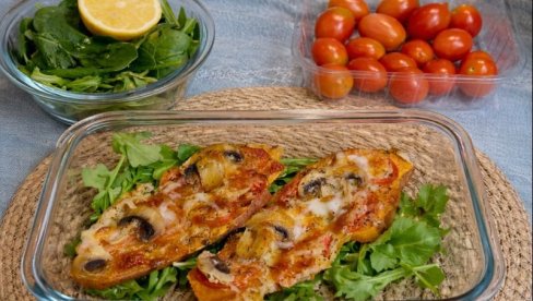 PEČENI BATAT SA MOCARELOM I POVRĆEM: Brz i zdrav obrok iz rerne