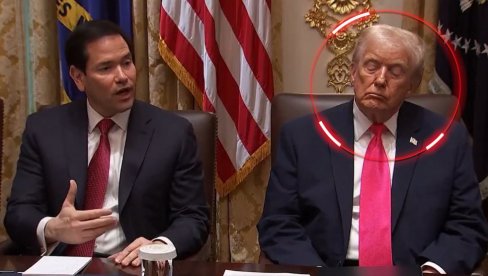 DA LI JE TRAMP ZASPAO USRED SASTANKA? Ne! Pogledajte, bilo je prilično dosadno! (VIDEO)