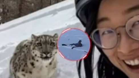 KATASTROFA NA SKIJALIŠTU: Ovo je SELFI žene pre nego što ju je napao snežni leopard
