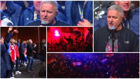 USTAŠKI PIR U ZAGREBU, VIJORE SE ZASTAVE NDH: Tompson otpevao ratnohuškačku pesmu koja je zabranjena na Evropskom prvenstvu