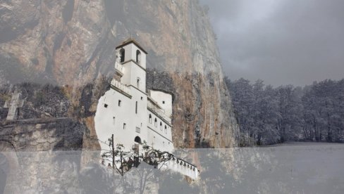МАГИЧНО И НЕСТВАРНО: Видите како манастир Острог изгледа под снегом (ФОТО)