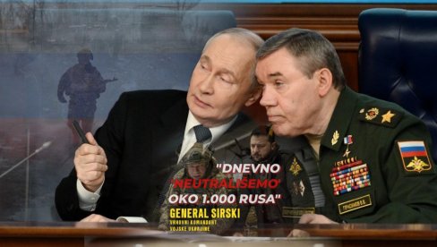 KOMANDANT UKRAJINSKE VOJSKE PROCENJUJE Koliko je ubijeno Rusa od početka rata? General Sirski: Dnevno neutrališemo 1.000 neprijatelja