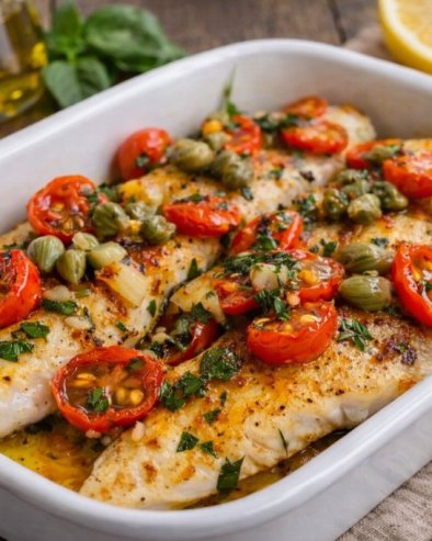 ПЕЧЕНА РИБА СА ПАРАДЈЗОМ: Лагана, медитеранска вечера спремна за мање од пола сата