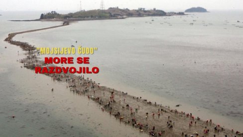 MOJSIJEVO ČUDO: More se RAZDVOJILO - drastično se spustio nivo (VIDEO)