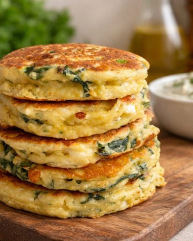 ЈЕДНОСТАВНЕ ПАЛАЧИНКЕ СА СПАНАЋЕМ И ФЕТОМ: Готове за свега 20 минута, савршене су за доручак