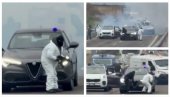 РАЗБОЈНИЦИ ИЗВРШИЛИ ФИЛМСКУ ПЉАЧКУ НА АУТО-ПУТУ: Наоружани до зуба пресрели комби пун пара, наостао прави хаос (ВИДЕО)