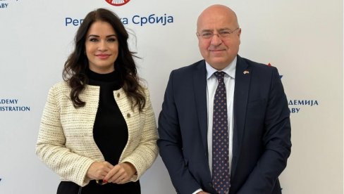 RAZMOTRENE PRIORITETNE TEME: Direktorka Nacionalne akademije za javnu upravu sa šefom Misije OEBS-a