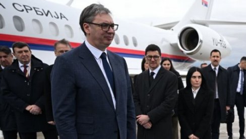 VUČIĆ STIGAO U PREDSEDNIČKU PALATU: Sledi sastanak sa Erdoganom