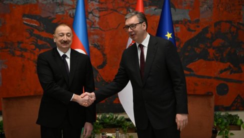 U NAJTEŽIM VREMENIMA AZERBEJDŽAN JE BIO UZ SRBIJU: Vučić i Alijev potvrdili snažno prijateljstvo - gasna elektrana glavna tema (FOTO/VIDEO)