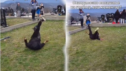 SRAMOTA NA ZADUŠNICE: Šta je muškarac radio na groblju - snimak je šokirao celu Srbiju (VIDEO)