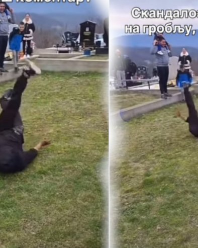 СРАМОТА НА ЗАДУШНИЦЕ: Шта је мушкарац радио на гробљу - снимак је шокирао целу Србију (ВИДЕО)