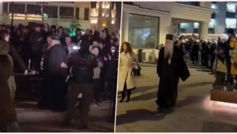 DVA LICA SRBIJE: Dok blokaderi vređaju SPC, pristojan narod ovako postuje crkvene velikodostojnike