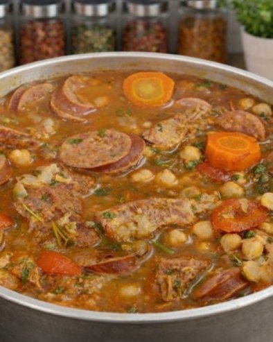 ПУЧЕРО СА ЛЕБЛЕБИЈАМА: Једноставно и заситно јело