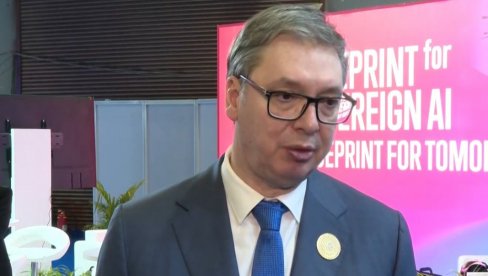 VUČIĆ SE OBRATIO IZ NJU DELHIJA: Ovde moramo odmah da uđemo u voz i takmičimo se sa svima (VIDEO)