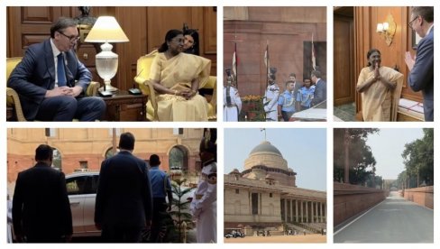 POSEBNO CENIM ISKRENU PODRŠKU I SPREMNOST DA UNAPREDIMO PARTNERSTVO Vučić u NJu Delhiju sa predsednicom Republike Indije (VIDEO)