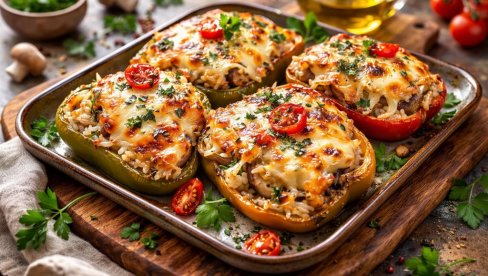 PUNJENE PAPRIKE SA PIRINČEM I POVRĆEM: Lagan i ukusan obrok za celu porodicu