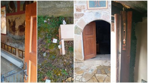 ОБИЈЕНА ЦРКВА СВЕТОГ ДИМИТРИЈА У ДОБРОТИНУ: Канцеларија за КиМ тражи хитну реакцију међународне заједнице (ФОТО)