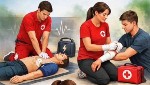 ЈАВНИ ЧАС ПРВЕ ПОМОЋИ: У Ћуприји за ученике и све грађане