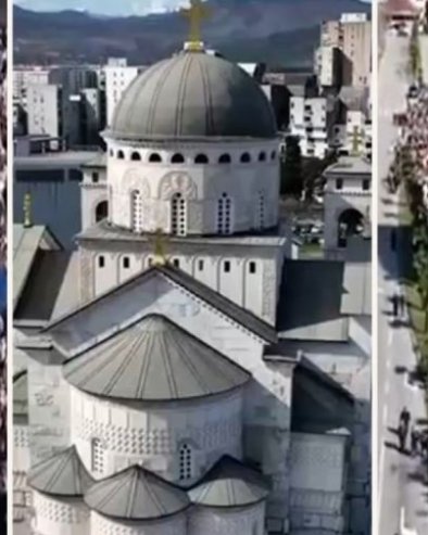 ВЕЛИЧАНСТВЕНА ЛИТИЈА УЛИЦАМА ПОДГОРИЦЕ: Реке верника у славу Светог Симеона Мироточивог