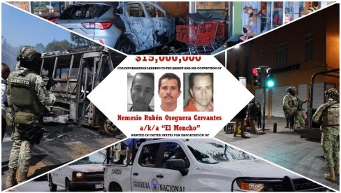 ПАКАО У МЕКСИКУ – ДАН 2 Нарко картел објаво рат држави: Хаос у 20 од 32 државе, одмазда након убиства нарко-боса Ел Менча (ВИДЕО)