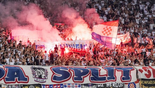 ХРВАТЕ ЗАПАЊИО ПОТЕЗ СРБА! Откривено зашто је Торцида Сплит имала баш ОНАЈ транспарент за делије! (ФОТО)