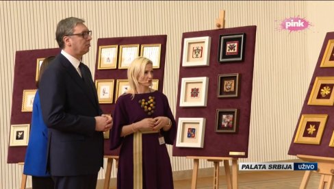 Vučić prisustvuje otvaranju izložbe Niti državnosti u Palati Srbija (VIDEO)