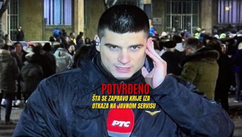 ISTINA O OTKAZU NA RTS-U Evo gde prelazi reporter: Hvala i doviđenja