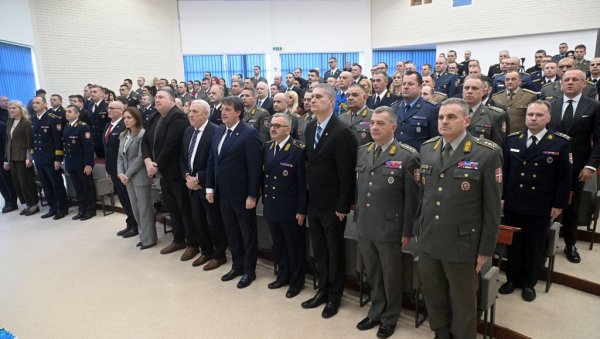 СРПСКО ВОЈНО ШКОЛСТВО ЈЕ ВЕЋ У 19. ВЕКУ ПОСТАВИЛО ВИСОКЕ СТАНДАРДЕ Министар Гашић присуствовао обележавању Дана Универзитета одбране