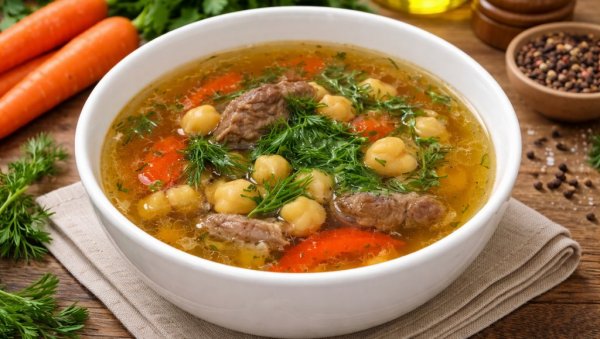 ЈУНЕЋА ЧОРБА СА ЛЕБЛЕБИЈАМА: Доносимо вам проверен, домаћи рецепт за јунећу чорбу