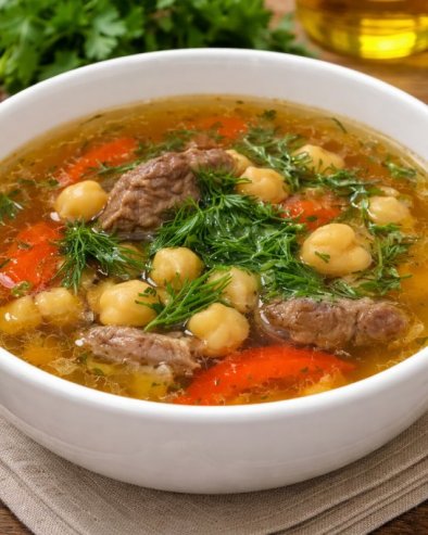 ЈУНЕЋА ЧОРБА СА ЛЕБЛЕБИЈАМА: Доносимо вам проверен, домаћи рецепт за јунећу чорбу