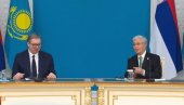 BESKRAJNO SAM ZAHVALAN NA IZUZETNOM GOSTOPRIMSTVU Vučić iz Kazahstana: Mnogo toga možemo da učimo od vas