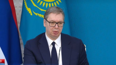 ХВАЛА ВАМ ШТО СТЕ ПРИХВАТИЛИ УЧЕШЋЕ НА ЕКСПУ Вучић: Србија ће увек као веран и лојалана пријатељ умети да узврати Казахстану