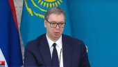 ХВАЛА ВАМ ШТО СТЕ ПРИХВАТИЛИ УЧЕШЋЕ НА ЕКСПУ Вучић захвалан Токајеву: Србија ће увек као лојалана пријатељ умети да узврати Казахстан