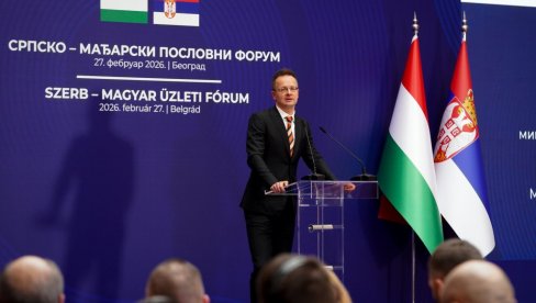 СРБИЈА И МАЂАРСКА НЕЗАМЕЊИВЕ ЈЕДНА ДРУГОЈ Сијарто: Трговинска размена премашила пет милијарди евра