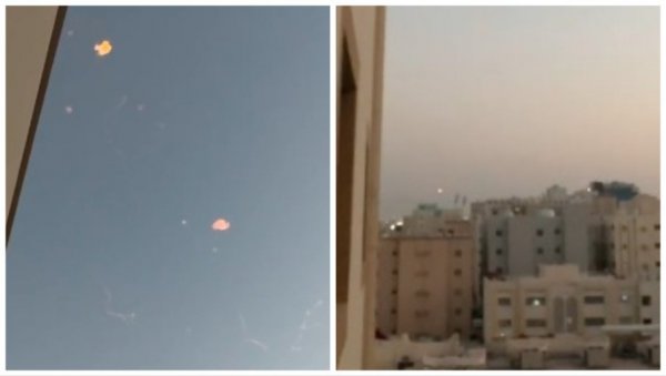 СНИМАК НОВОСТИ ИЗ ДОХЕ: Ракете парају небо, напад на америчку базу у Катару (ВИДЕО)