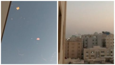 SNIMAK NOVOSTI IZ DOHE: Rakete paraju nebo, napad na meričku bazu u Kataru (VIDEO)