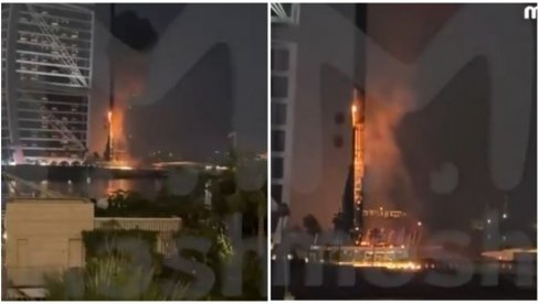 PAKAO U DUBAIJU! Iranci pogodili Burdž Al Arab, simbol luskuza i jedan od najpoznatijih hotela na svetu (VIDEO)