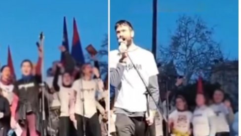 BLOKADERSKO LUDILO U NIŠU: Pumpamo! odzvanjalo gradom, pijani govornik predvodio haos (VIDEO)