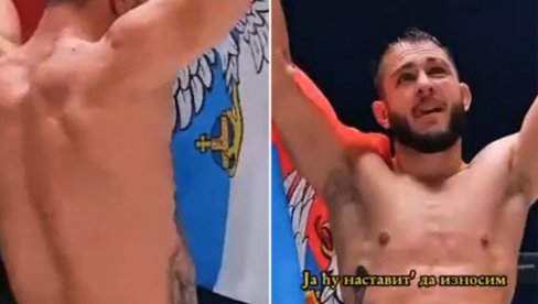 MMA BORAC UDARIO PACKE JADIMA OD MILOGORACA: Ja ću uvek nositi srpsku trobojku, a vašu nema ko (VIDEO)