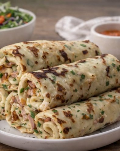 СЛАНЕ ПАЛАЧИНКЕ СА ШУНКОМ И СИРОМ: Брз и укусан доручак