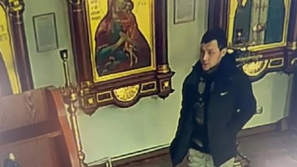 КАМЕРА СВЕ СНИМИЛА: Лопов украо прилоге са иконе Светог Николе