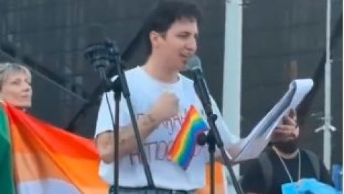 NARODE, OVO TI NUDE BLOKADERI! Kolektivni trans sa gej i palestinskim zastavama, i ko zna šta još... (VIDEO)